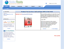 Tablet Screenshot of hiddentools.com